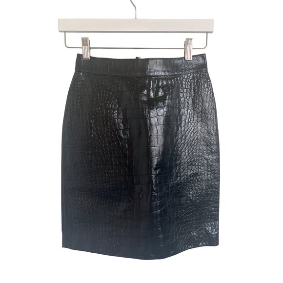Gucci Black Leather Skirt - Picture 1 of 16
